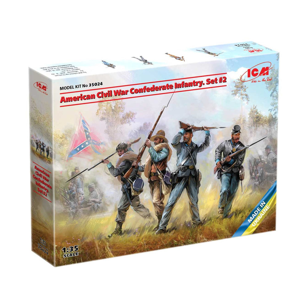 ICM 1:35 US Civil War Confederate Set #2