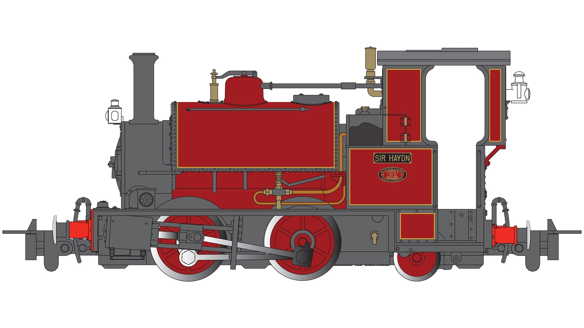 Bachmann Hughes/Falcon Sir Haydn (Red)