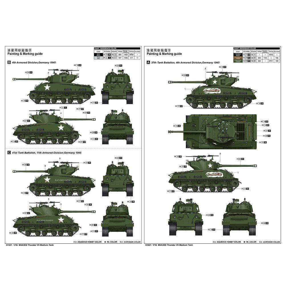 I Love Kit 1:16 M4A3E8 Thunder VII Medium Tank