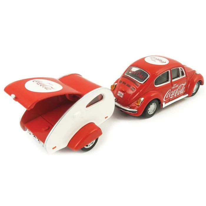Motorcity Classics 1:43 1967 VW Beetle w/teardrop trailer