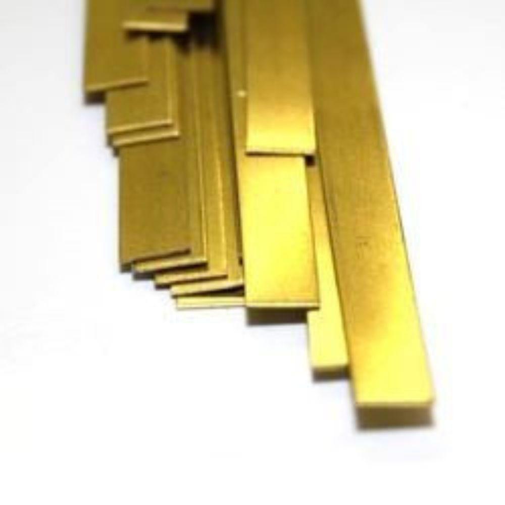KS Metals Brass Strip .5Mm X12Mm X300Mm3Pcs