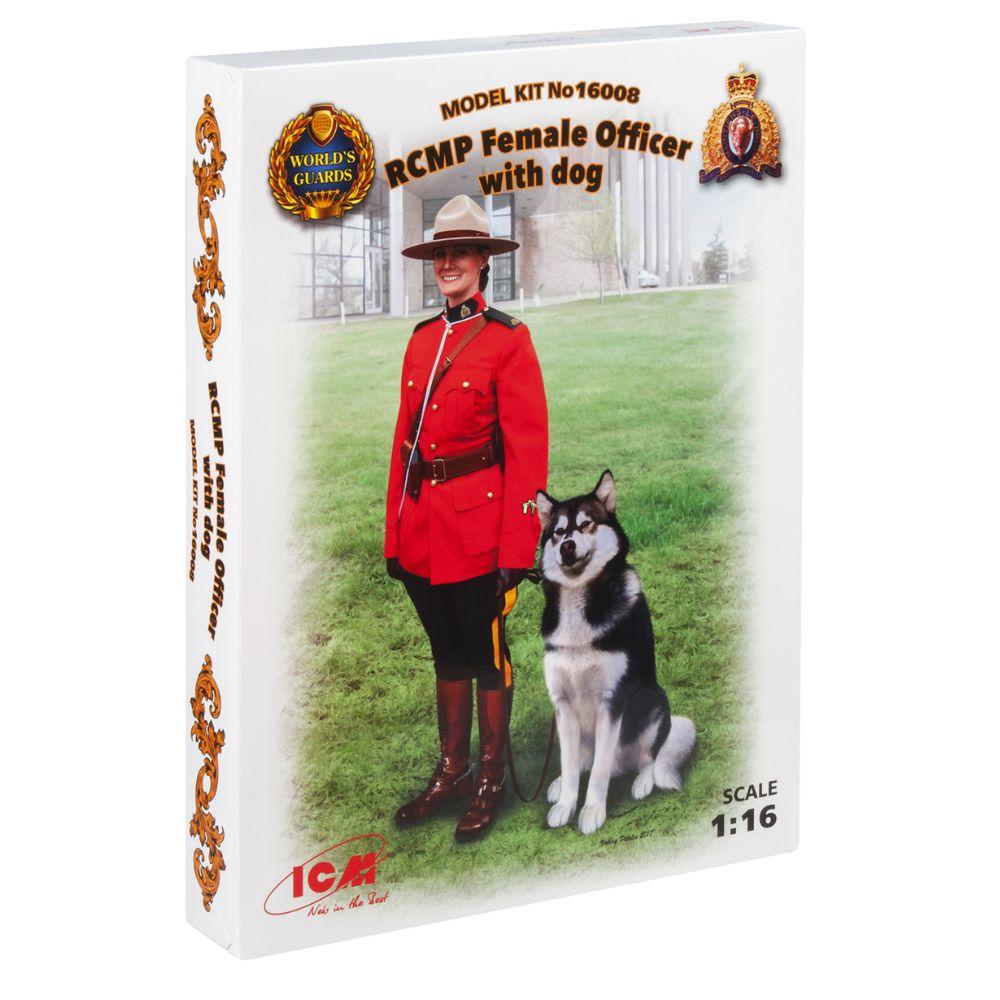 ICM 1:16 RCmp Female Officer W/ Dog