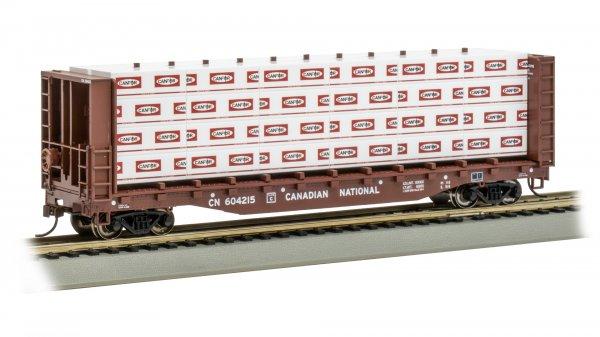 Bachmann Canadian National #604215 (Brown) w/ Lumber Load