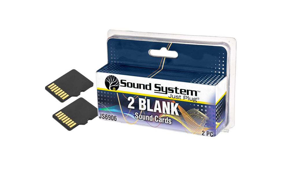 Woodland Scenics Sound System Sound Cards Blank (2)
