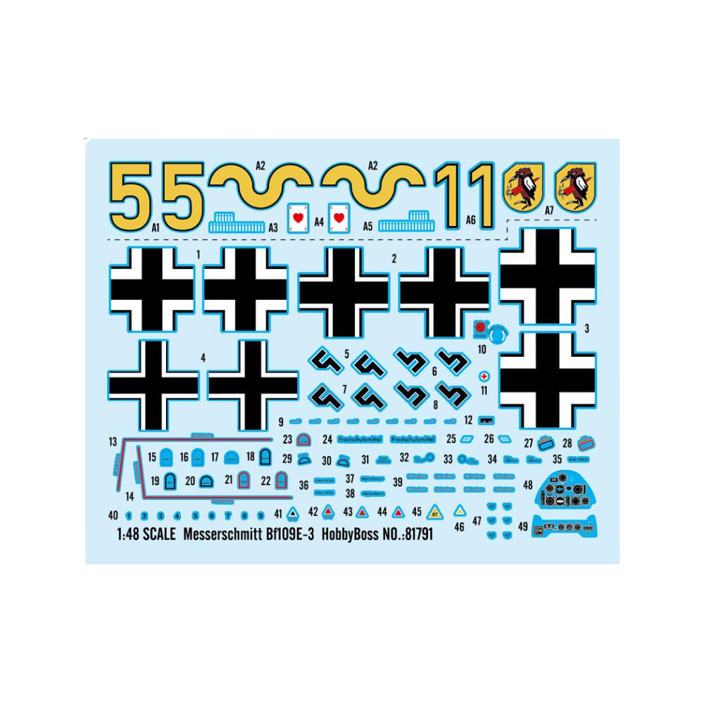 Hobbyboss 1:48 Messerschmitt Bf109E-3