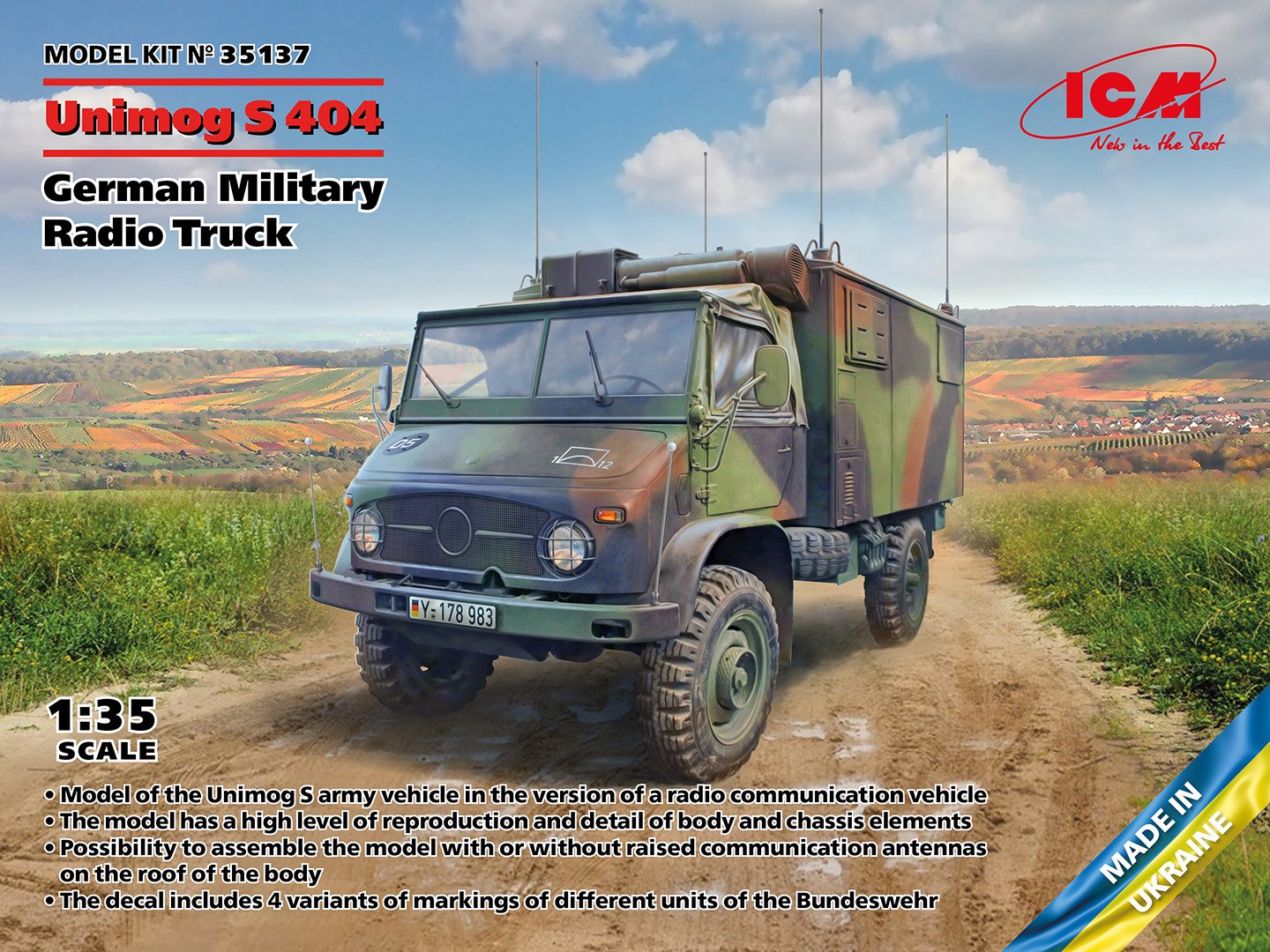 ICM 1:35 Unimog S404 Radio Truck