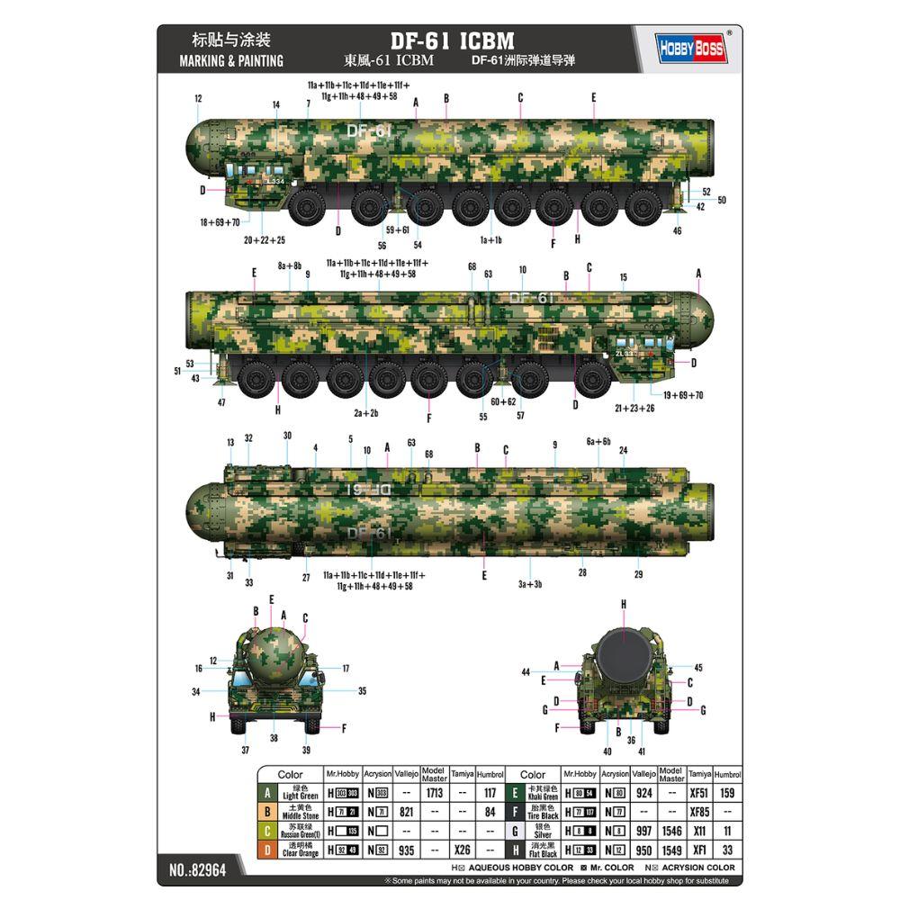 Hobbyboss 1:72 DF-61 ICBM