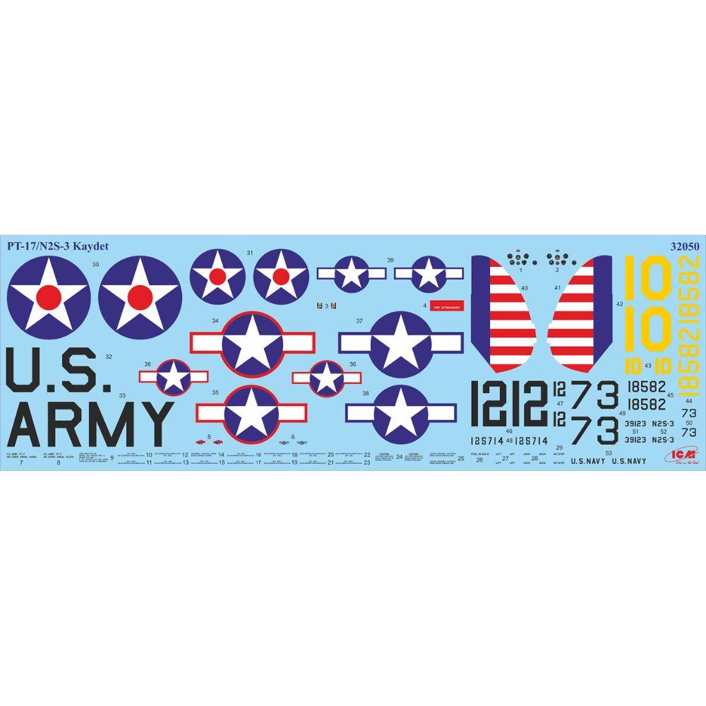 ICM 1:32 Stearman Pt-17 With American Cadets