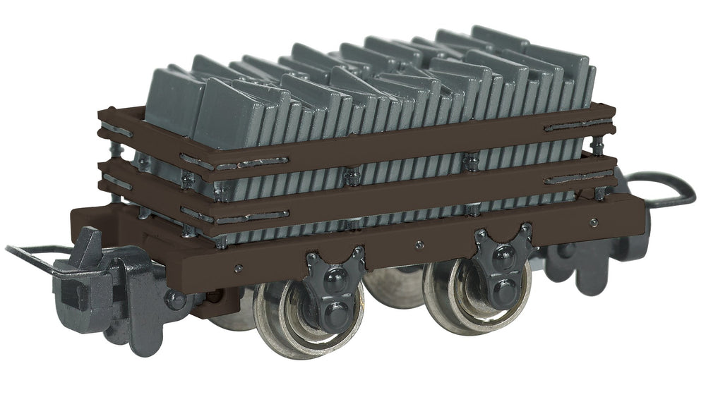 Bachmann Narrow Gauge Slate Wagon w/ Load - Brown
