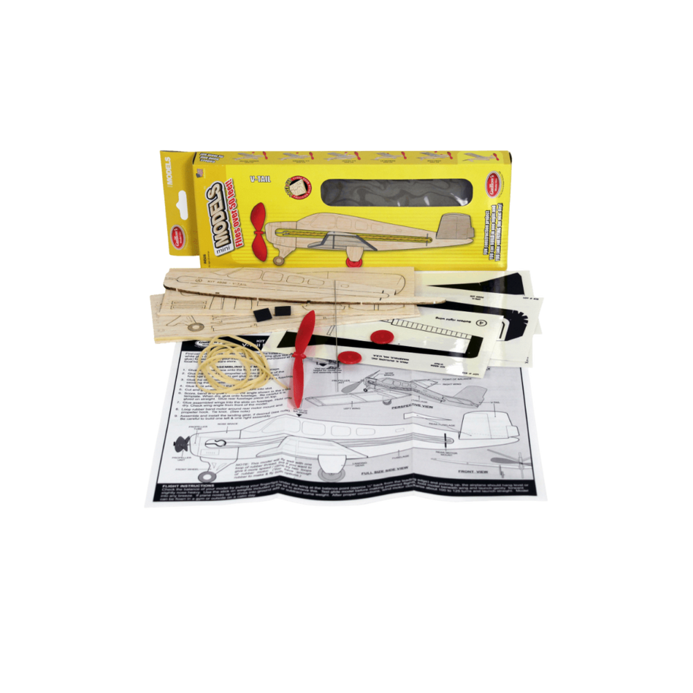 Guillows V-Tail Rubber Powered Laser Cuter Cut 317mm WS