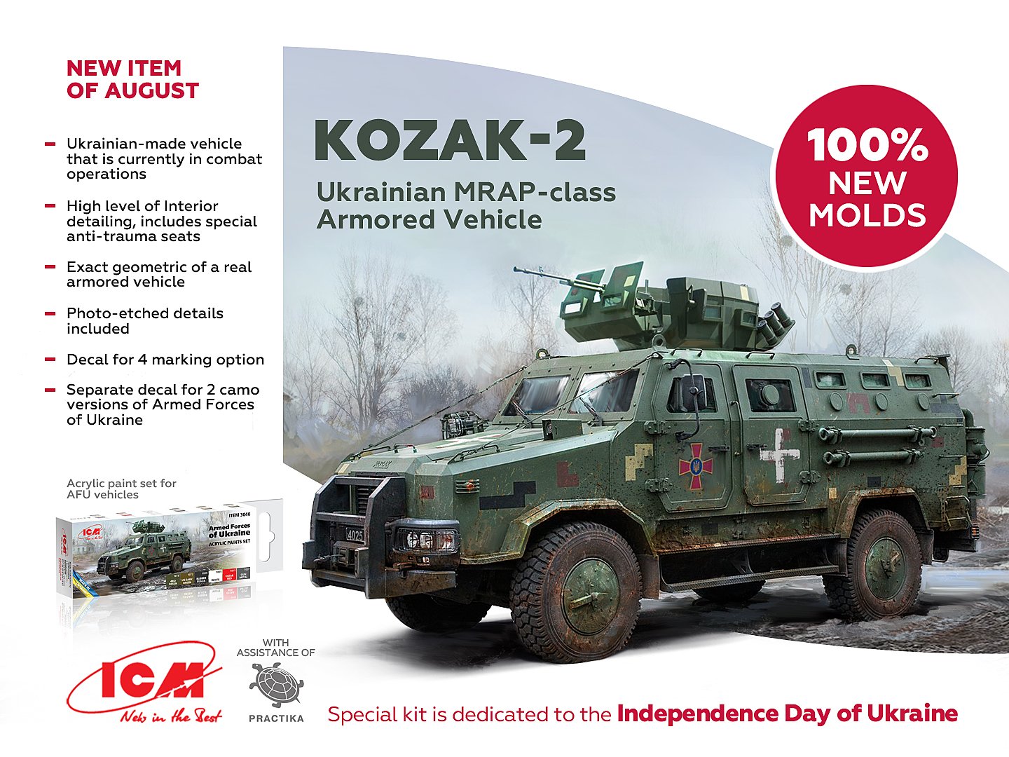 ICM 1:35 Kozak 2 Ukrainian MRAP-Class
