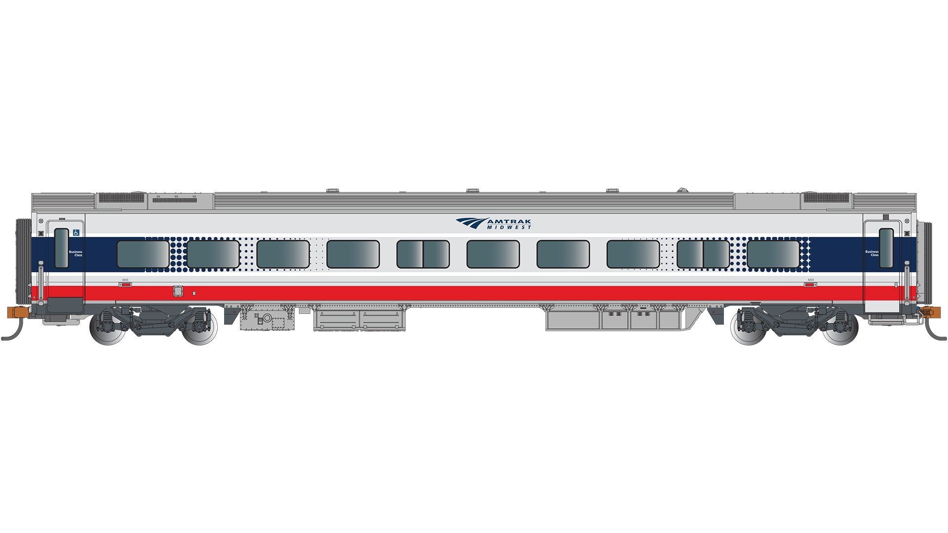 Bachmann Amtrak Midwest? Business #4203(Married Pair Car A)