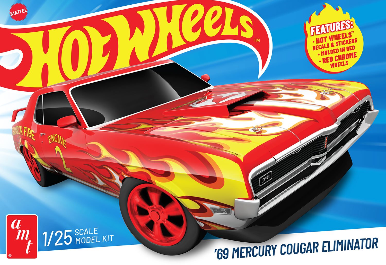 AMT 1:25 Hot Wheels 69 Mercury Cougar Eliminator