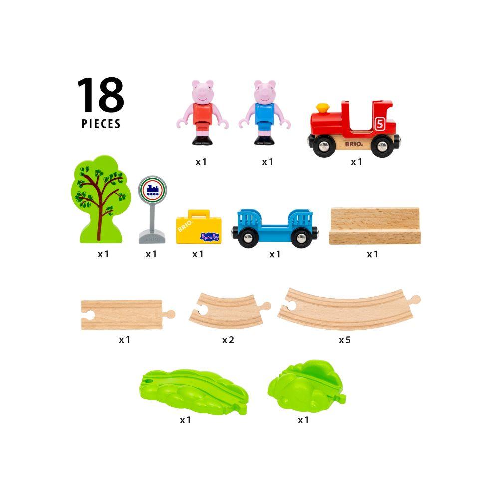 BRIO - Peppa Pig Train Set 18 pieces