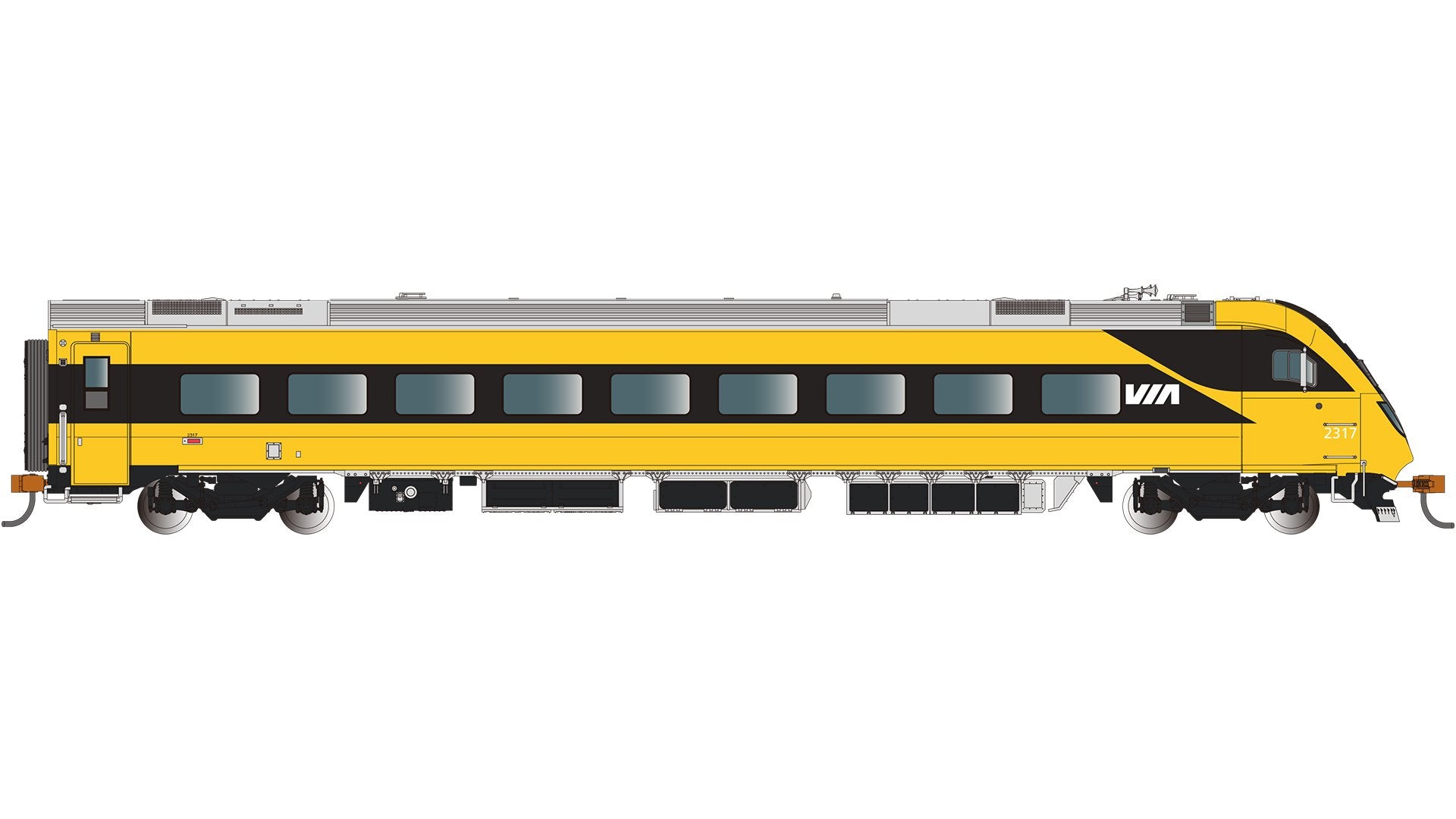 Bachmann Via Rail CanadaCab Car #2317 -Lumi - Dcc Light&Sound