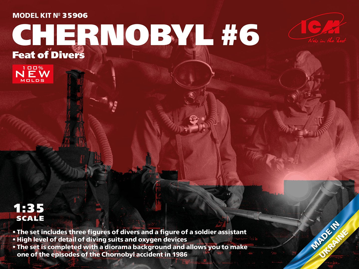 ICM 1:35 Chernobyl #6 Feat of Divers (3)