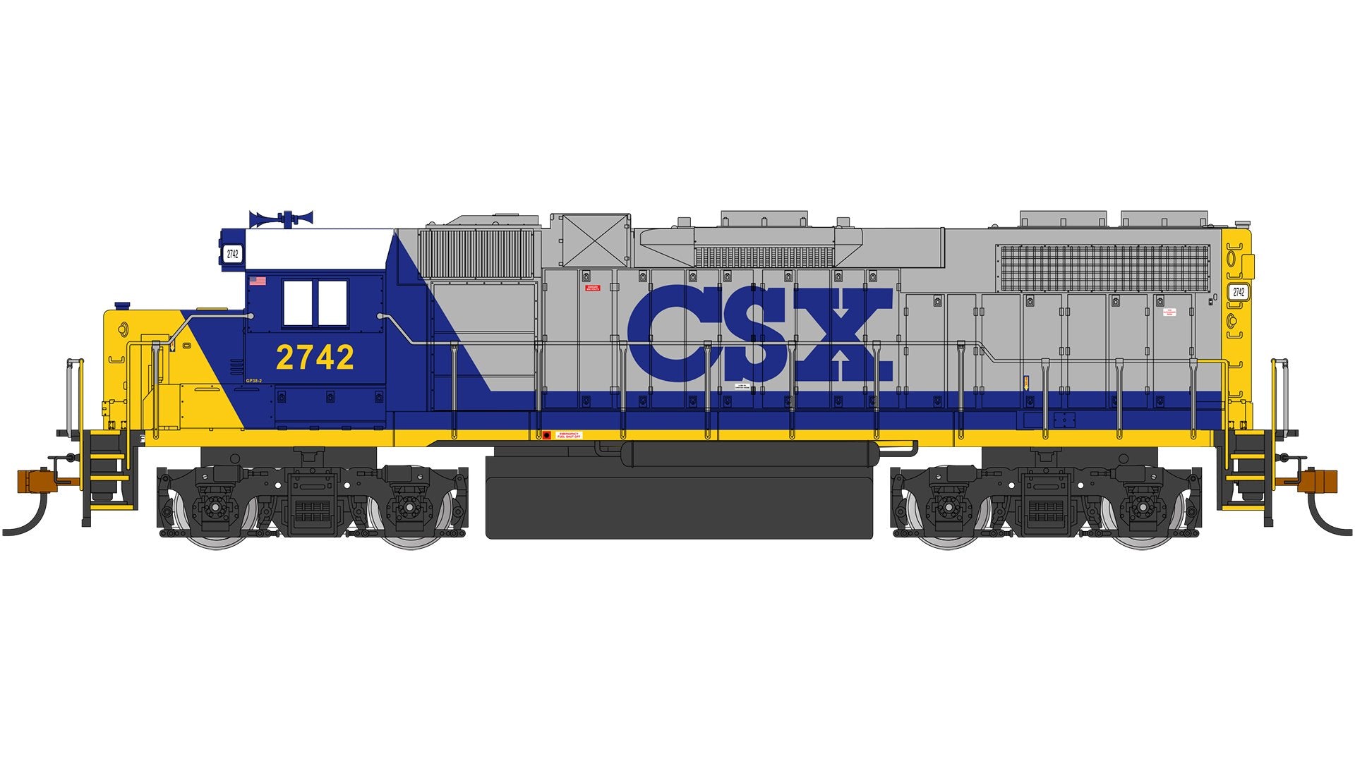 Bachmann CSX#2742 (Bright Future) w/ Dynamic Brakes