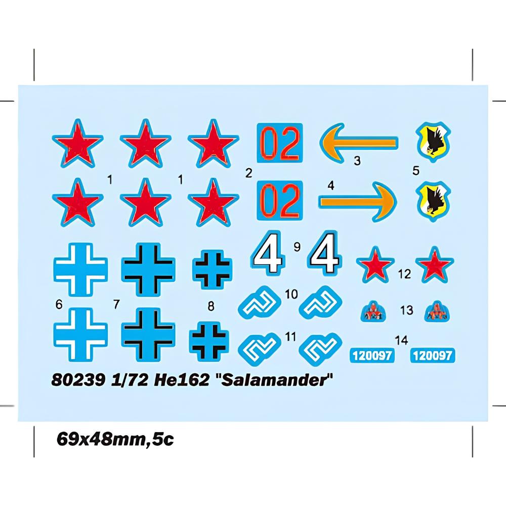 Hobbyboss 1:72 He162 Salamander