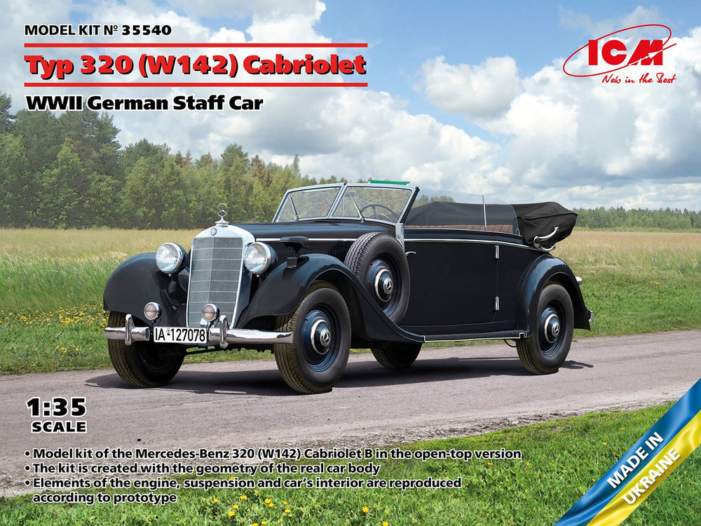 ICM 1:35 German Staff Car Typ 320 (W142)