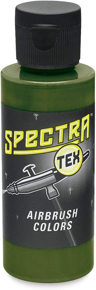 Badger SpectraTex Moss Green 60ml Pro Airbrush Artist Paint