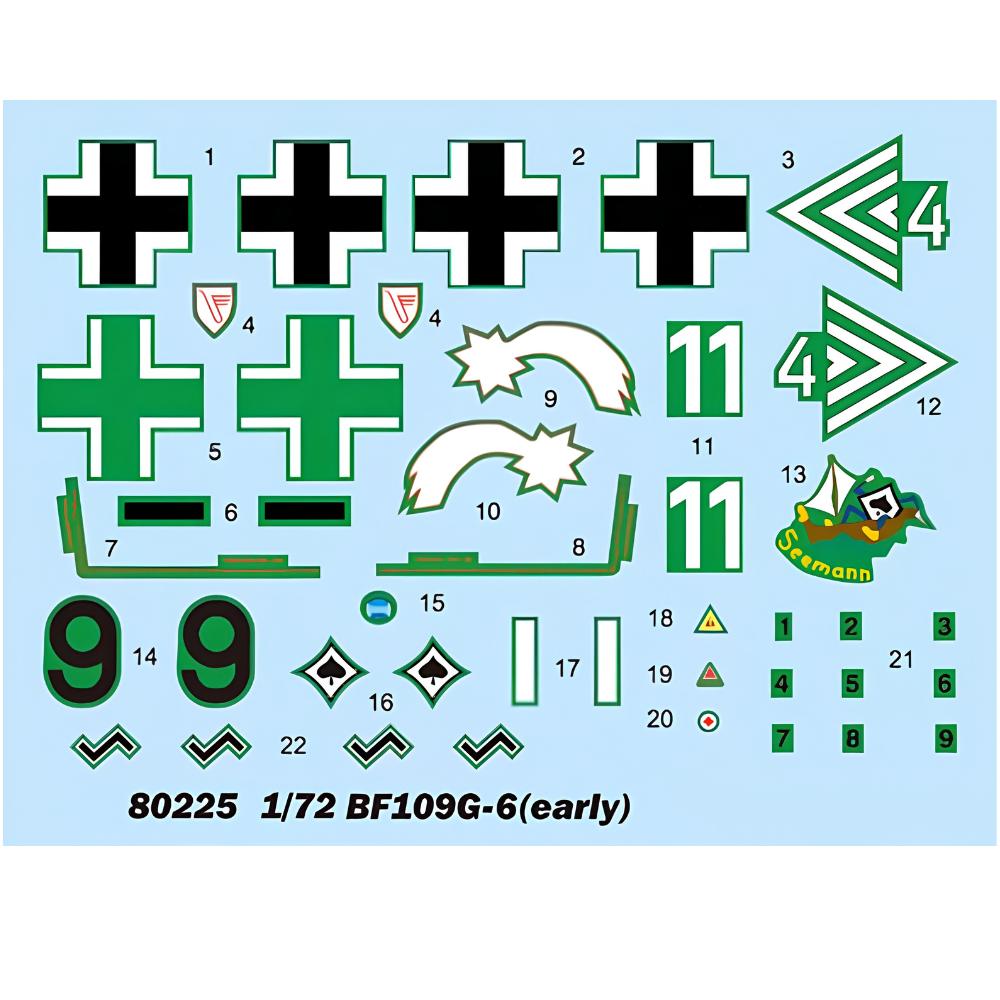 Hobbyboss 1:72 Bf109 G-6 (Early)
