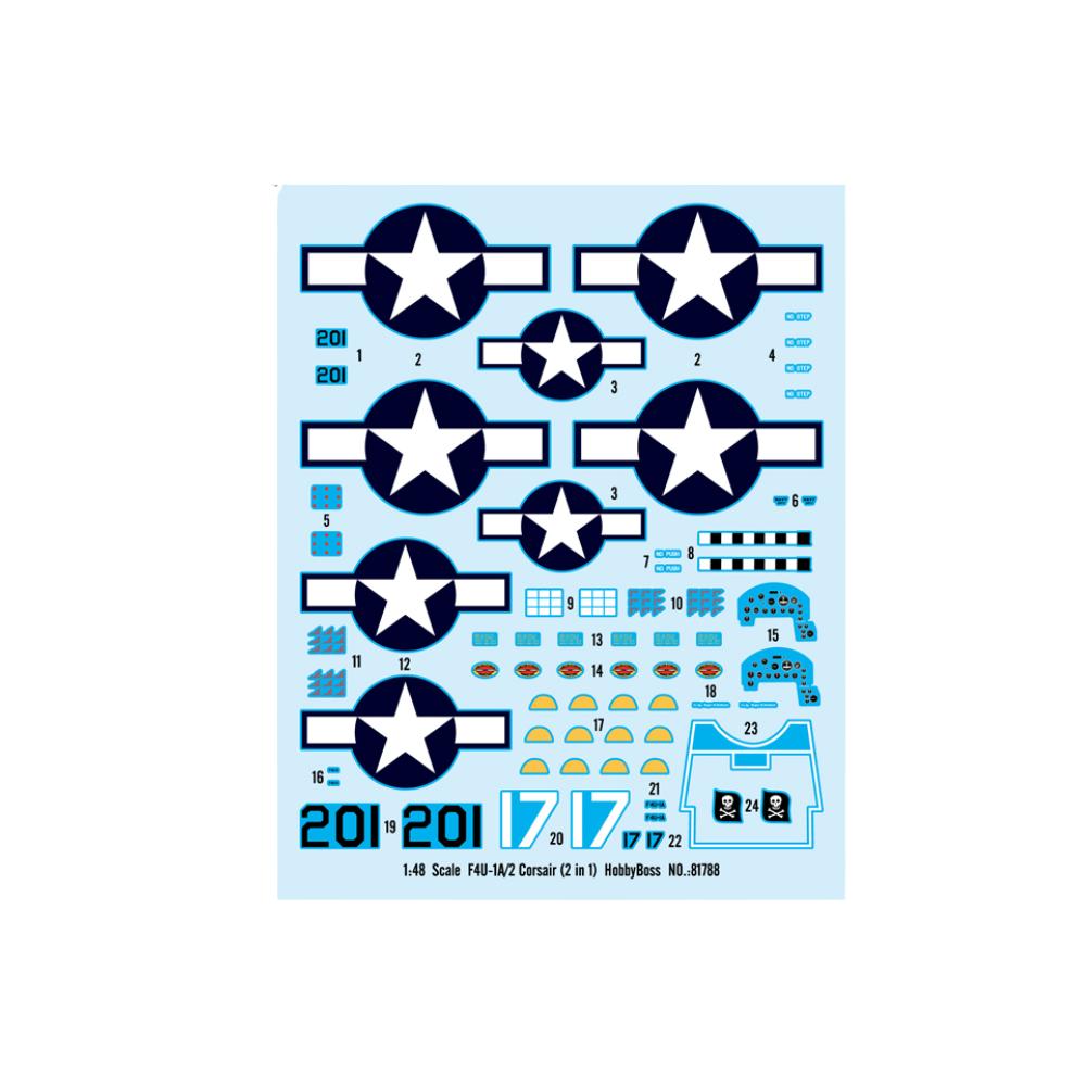 Hobbyboss 1:48 F4U-1A/2 Corsair (2in1)