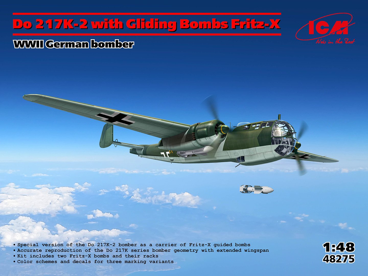 ICM 1:48 Do 217K-2 with Bombs