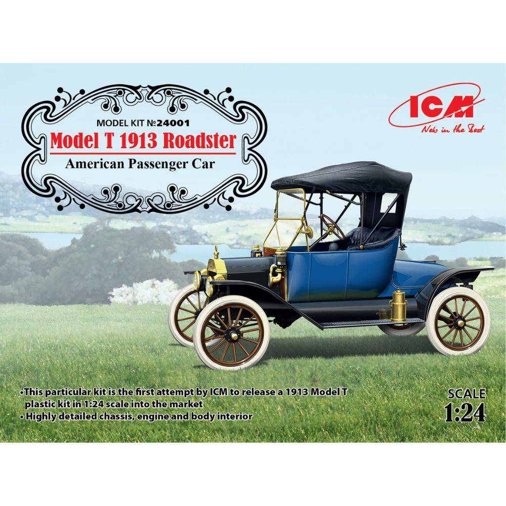 ICM 1:24 Model T 1913 Roadster Usa Pass.Car