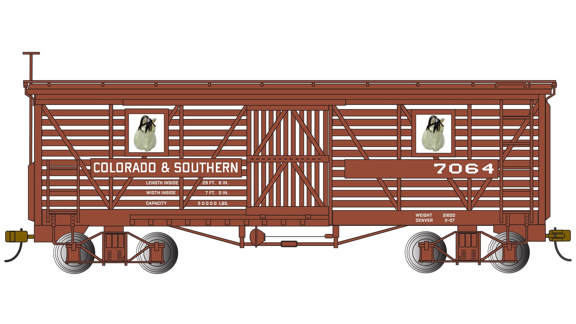 Bachmann Colorado&Southern #7064 w/ Horses
