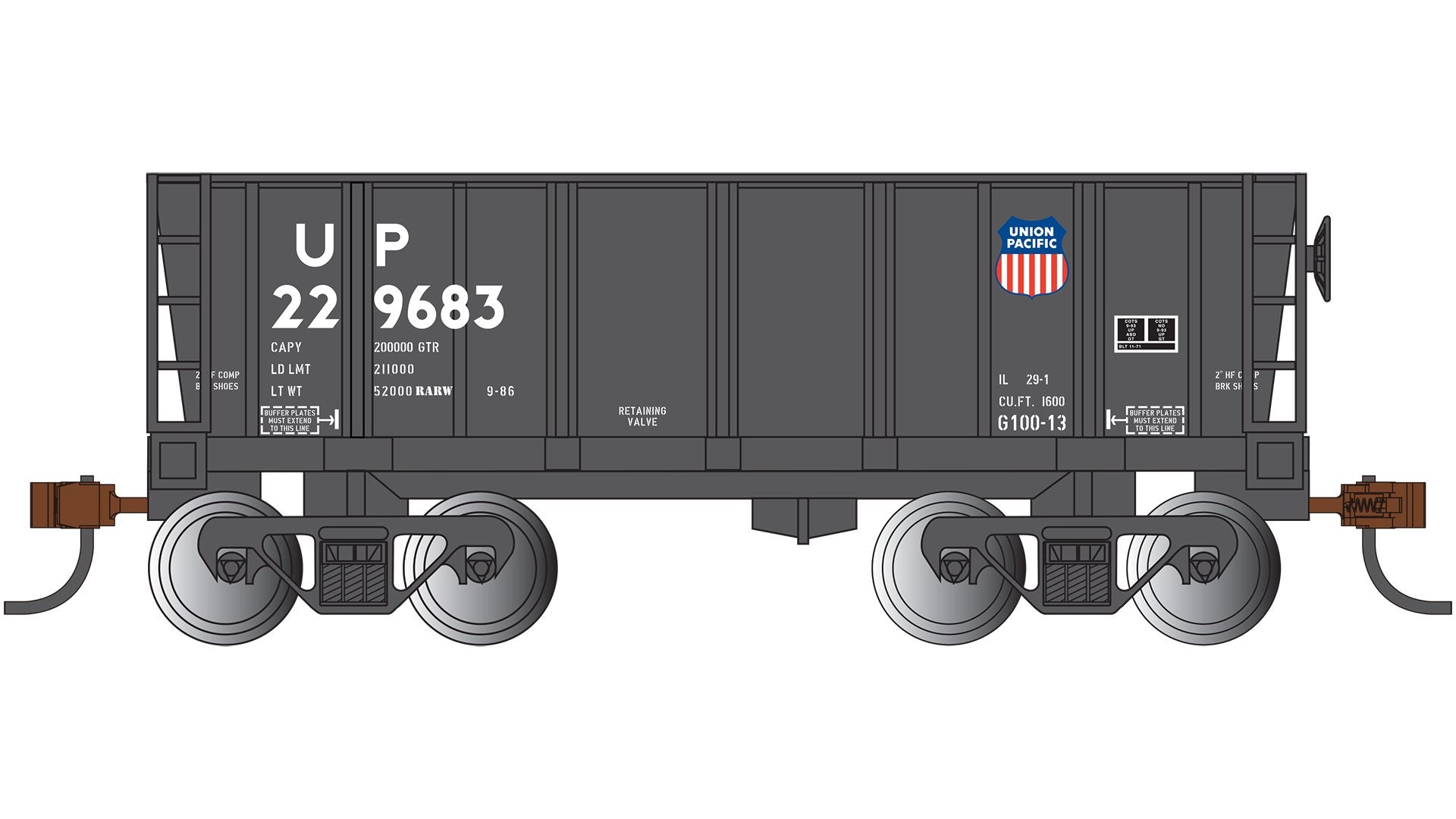 Bachmann Union Pacific#229683 (Shield Logo)