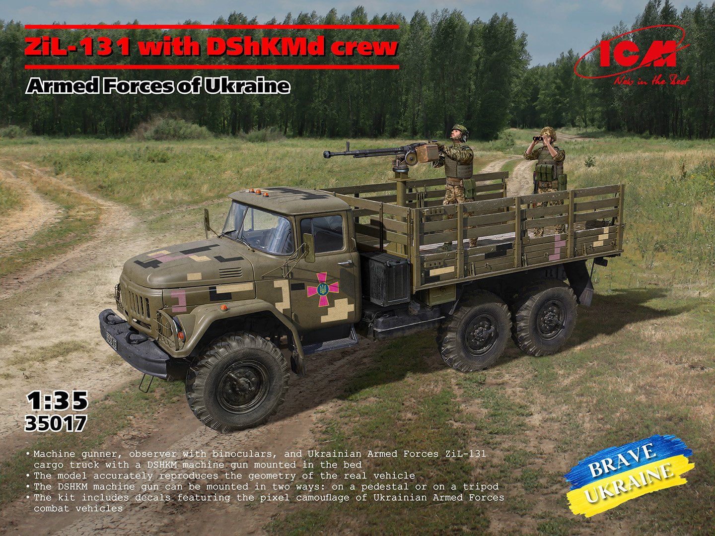 ICM 1:35 ZiL 131 with DshKMd crew