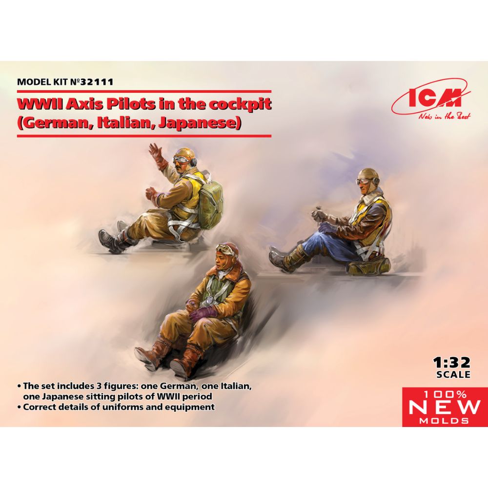 ICM 1:32 WWII Axis Pilots in Cockpit