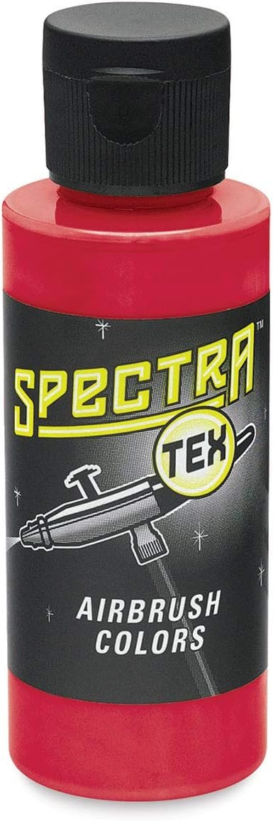Badger SpectraTex Crimson Red 60ml Pro Airbrush Artist Paint