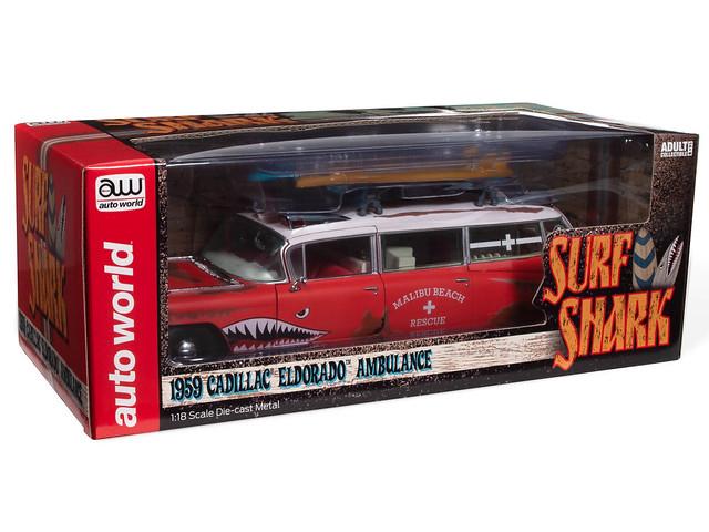 Autoworld 1:18 1959 Cadillac Eldorado Ambulance  Surf Shark