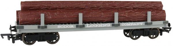 Bachmann Sodor Logging Company Flat Wagon w/Logs, Thomas & Friends, HO