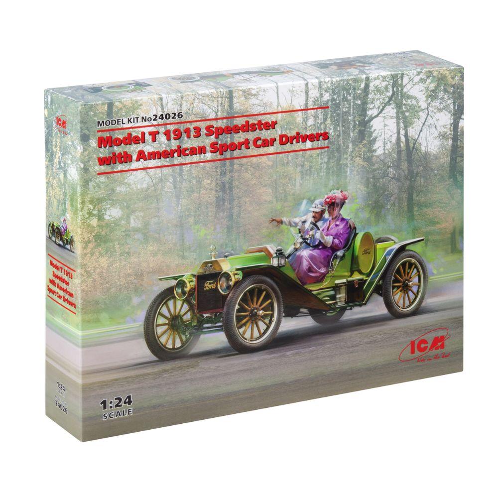 ICM 1:24 Model T 1913 Speedster With America
