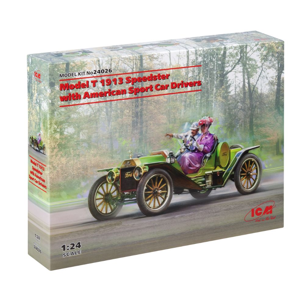 ICM 1:24 Model T 1913 Speedster With America