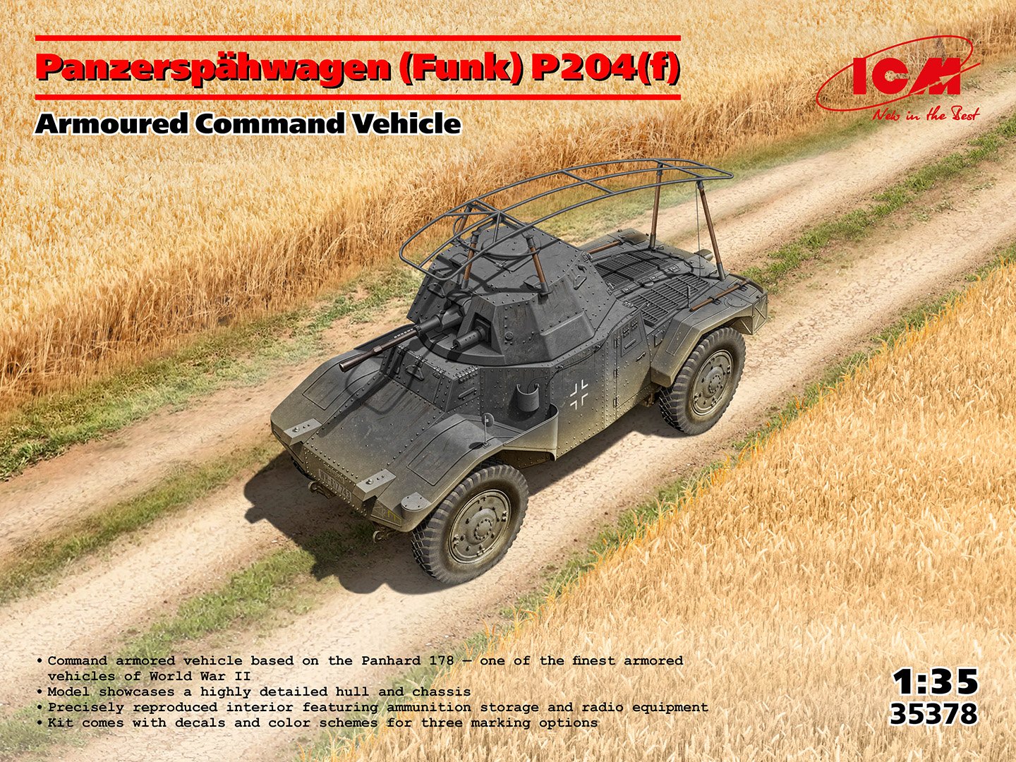 ICM 1:35 Panzerspahwagen (Funk) P204(f)-