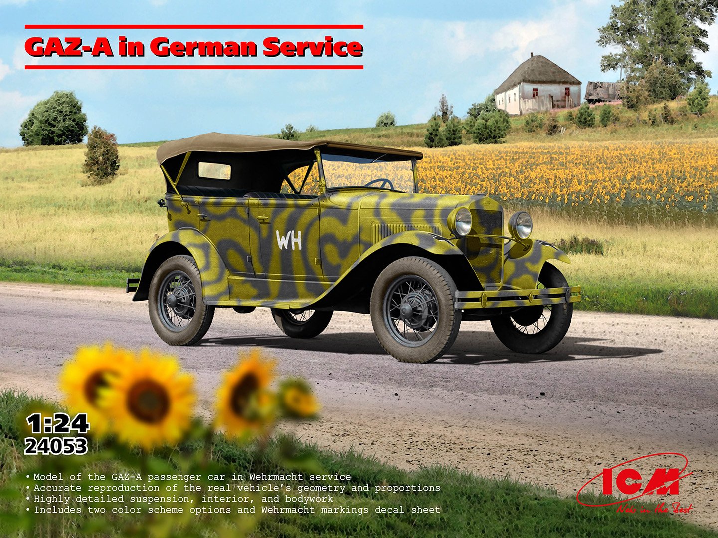 ICM 1:24 GAZ-A in German Service