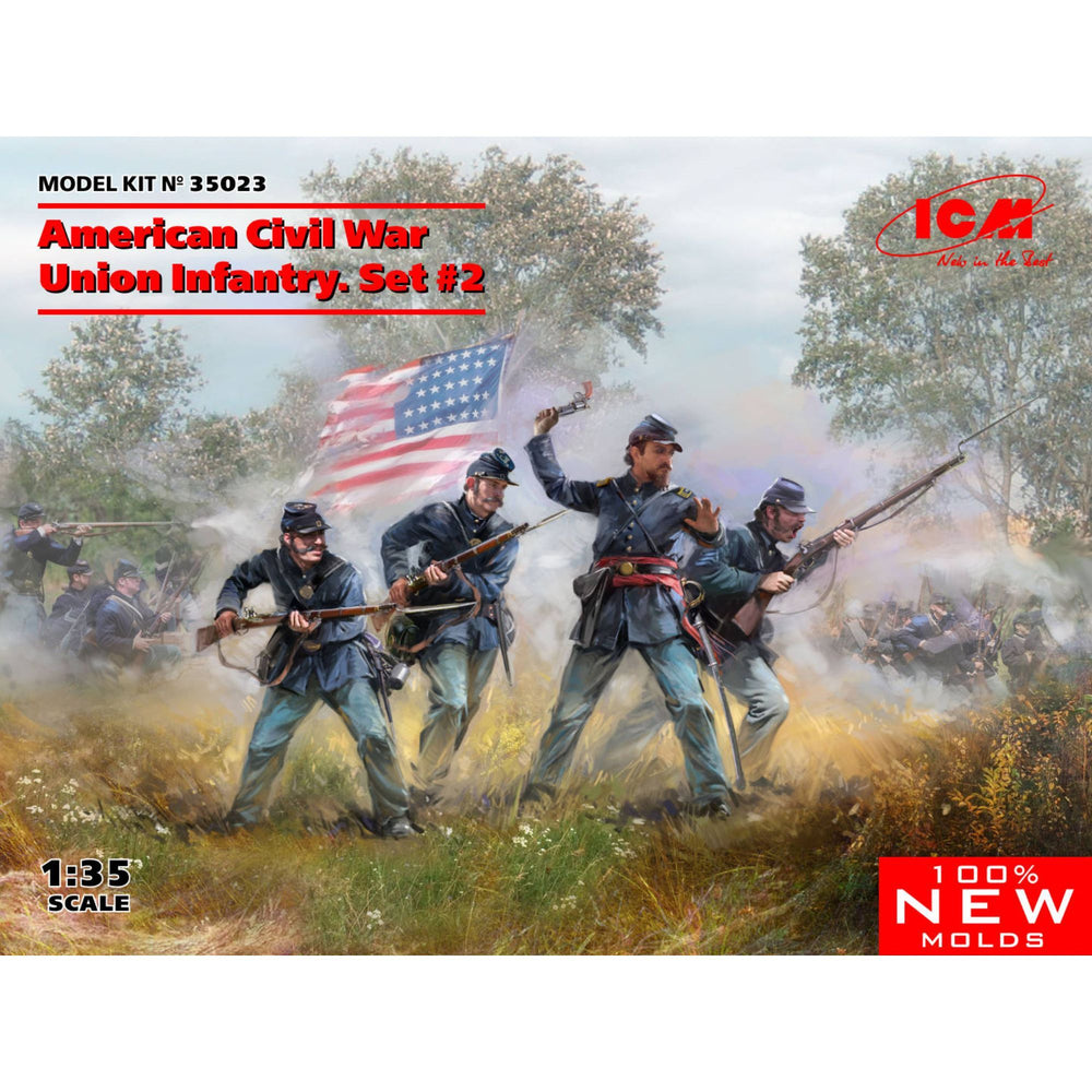 ICM 1:35 American Civil War Union Infantry Set #2