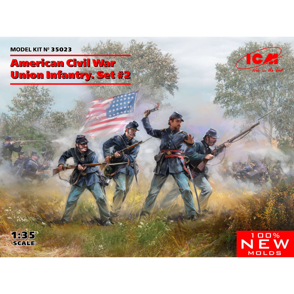 ICM 1:35 American Civil War Union Infantry Set #2