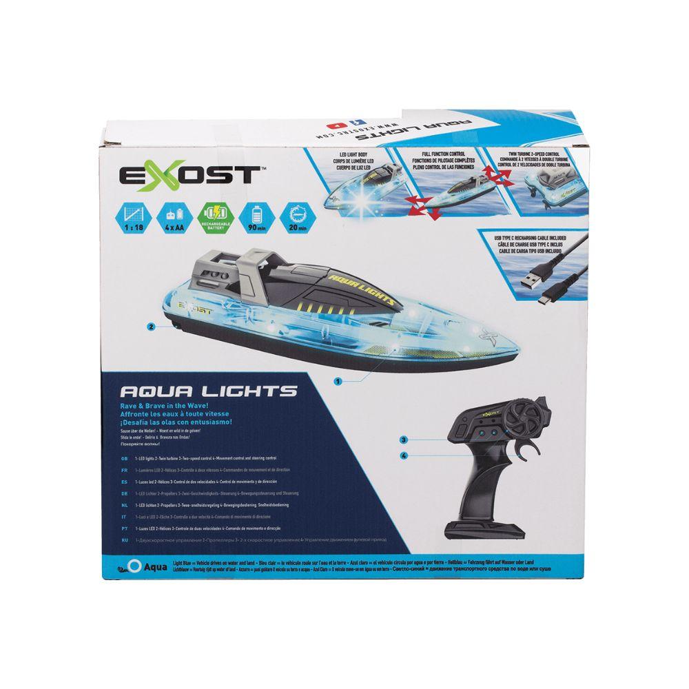 Exost Aqua Lights 1:18 RC Boat Remote Control 2.4Ghz