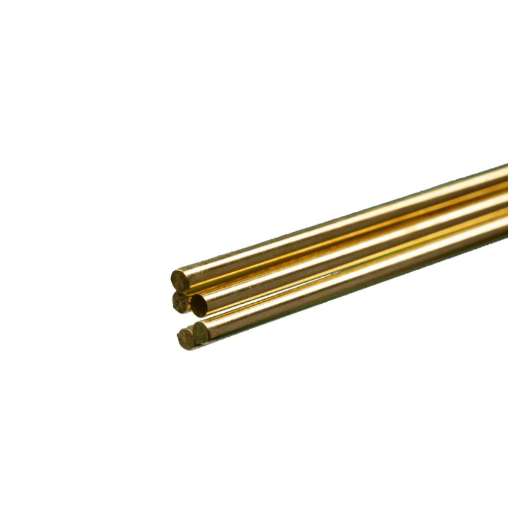 KS Metals Brass Rod 1/8X36 5 Pcs In Outer