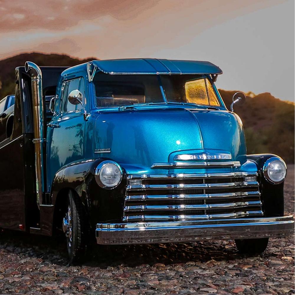 Redcat 1:10 EP 1953 Chevy Cab Over Custom Hauler Blue
