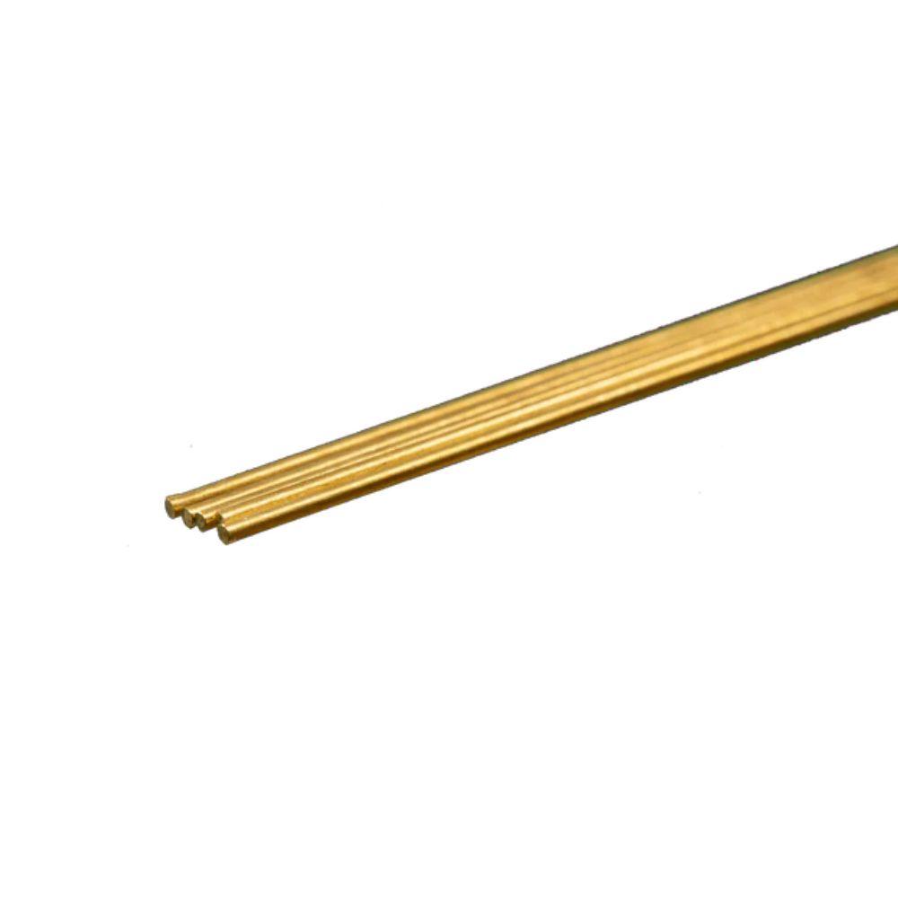 KS Metals 12 Brass Rod 1/32 5Pc
