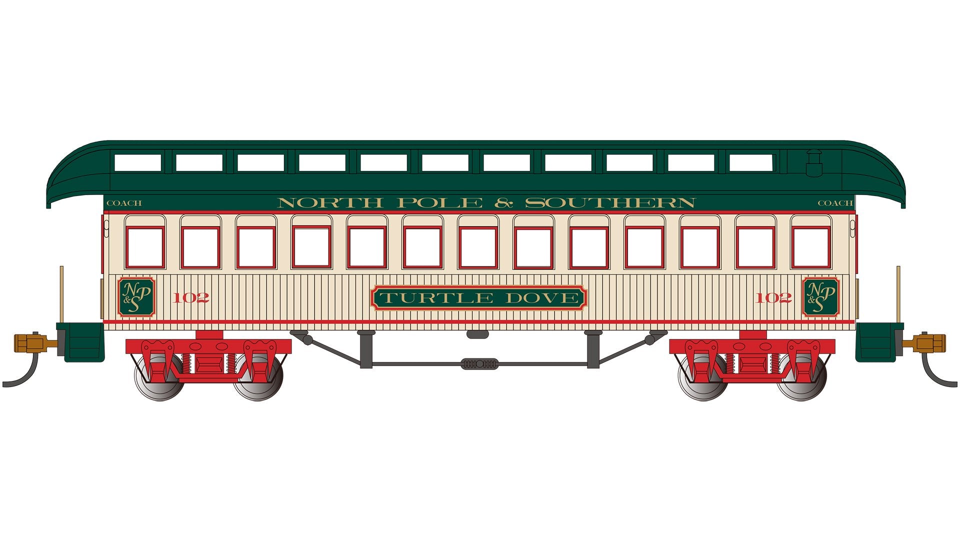 Bachmann Coach - North Pole&SouthernTurtle Dove