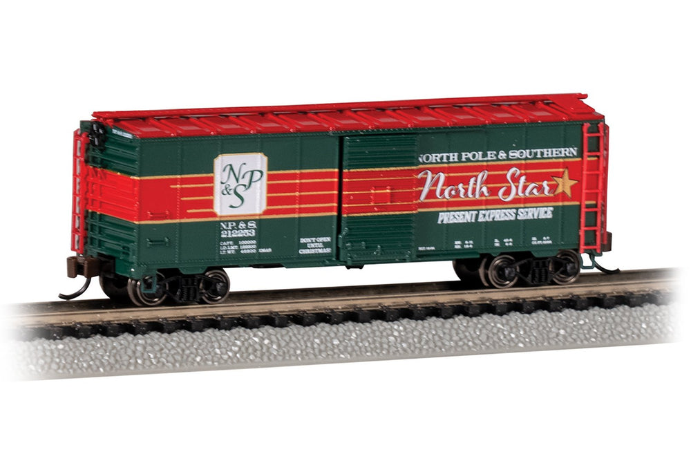 Bachmann Christmas - NP&S North Star Present Express SVC N Scale