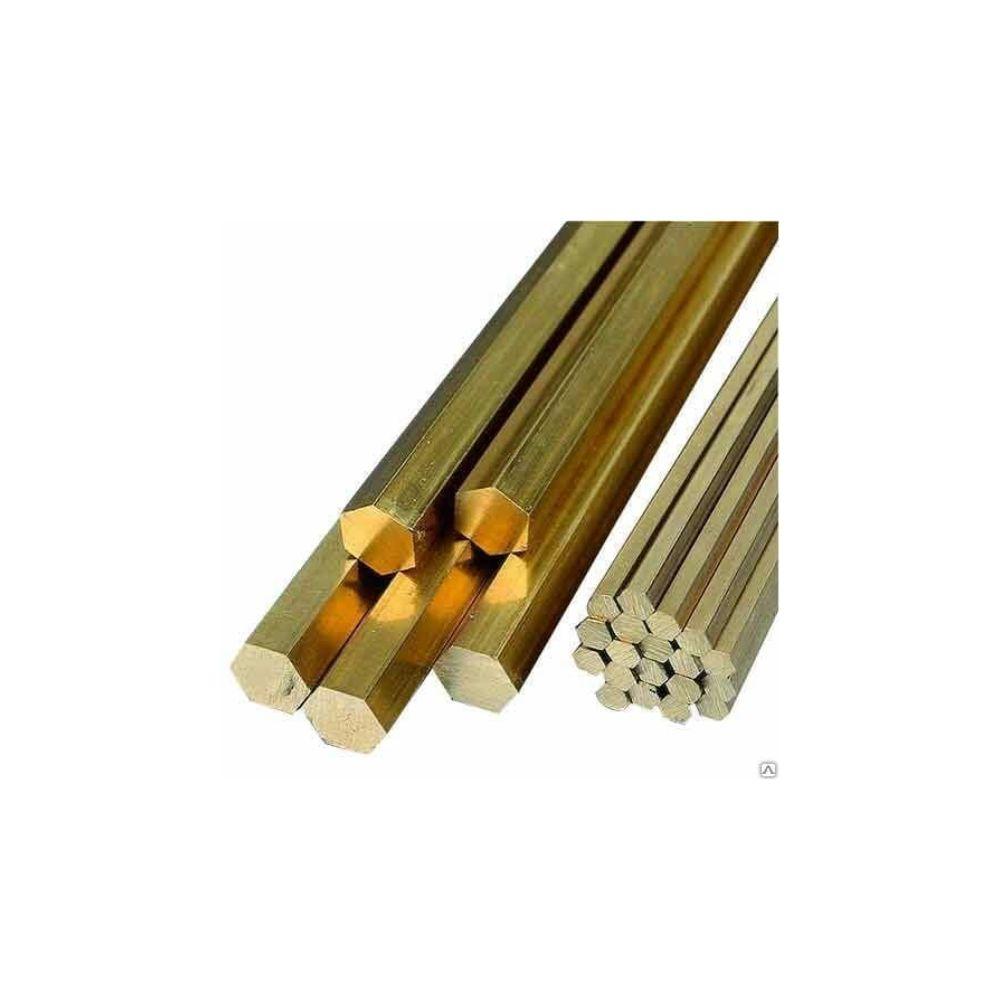 KS Metals Hex Bar Brass 1/16X12 6 Pcs *