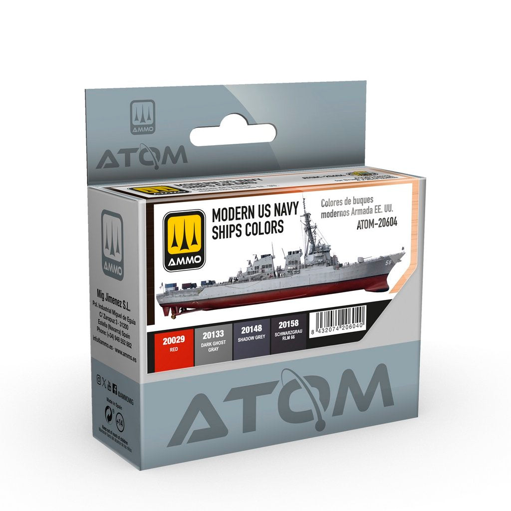 ATOM Modern US Navy Ships Colour Set