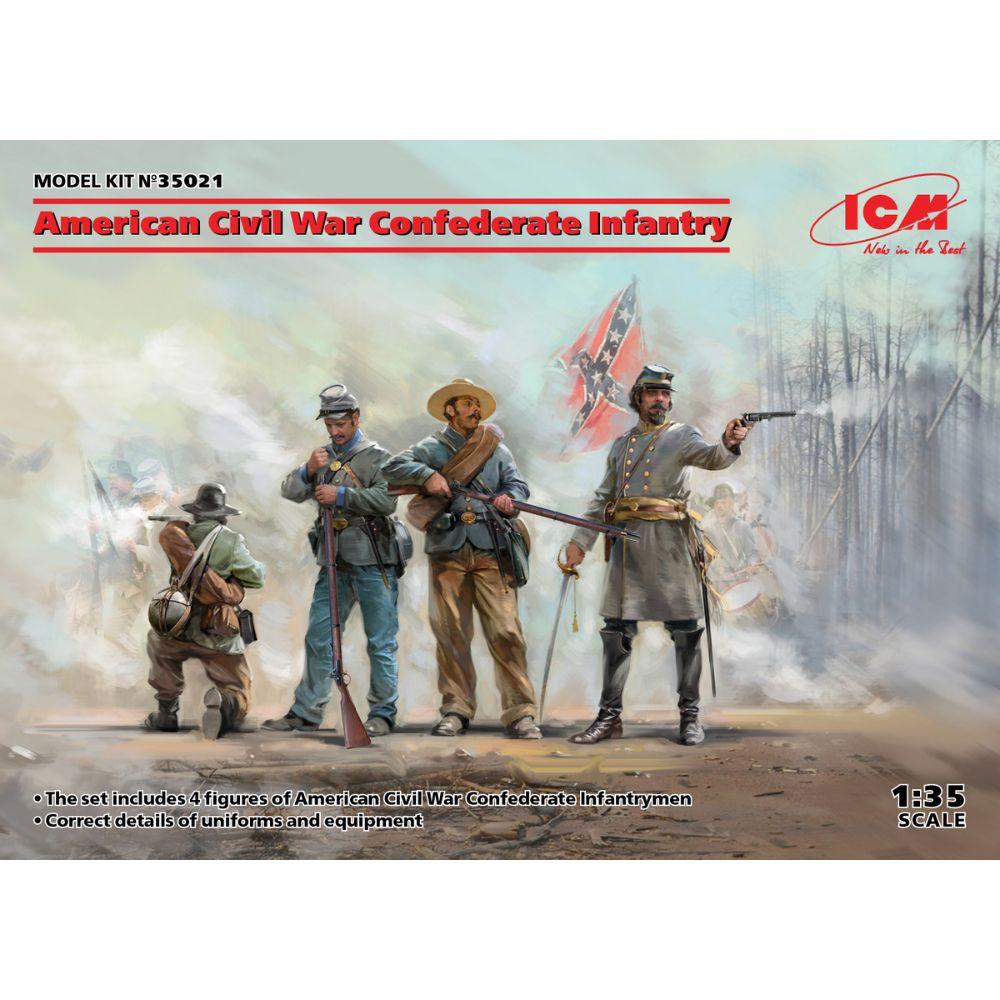 ICM 1:35 US Civil War Confederate Infantry